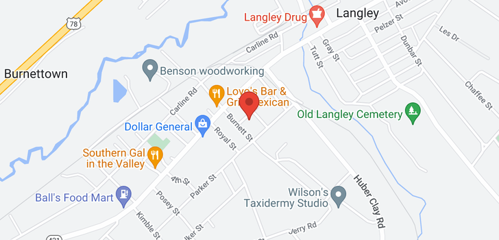 map of 21 Robinson Street, Warrenville, SC 29851